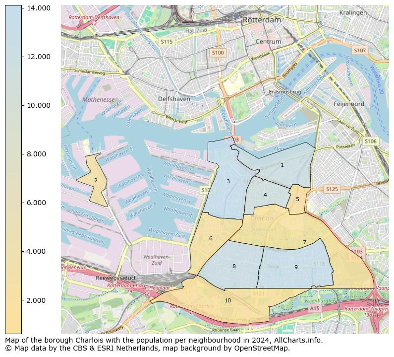 Image of the borough Charlois at the map. This image is used as introduction to this page. This page shows a lot of information about the population in the borough Charlois (such as the distribution by age groups of the residents, the composition of households, whether inhabitants are natives or Dutch with an immigration background, data about the houses (numbers, types, price development, use, type of property, ...) and more (car ownership, energy consumption, ...) based on open data from the Dutch Central Bureau of Statistics and various other sources!