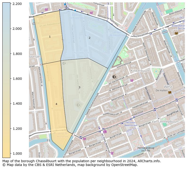 Image of the borough Chassébuurt at the map. This image is used as introduction to this page. This page shows a lot of information about the population in the borough Chassébuurt (such as the distribution by age groups of the residents, the composition of households, whether inhabitants are natives or Dutch with an immigration background, data about the houses (numbers, types, price development, use, type of property, ...) and more (car ownership, energy consumption, ...) based on open data from the Dutch Central Bureau of Statistics and various other sources!