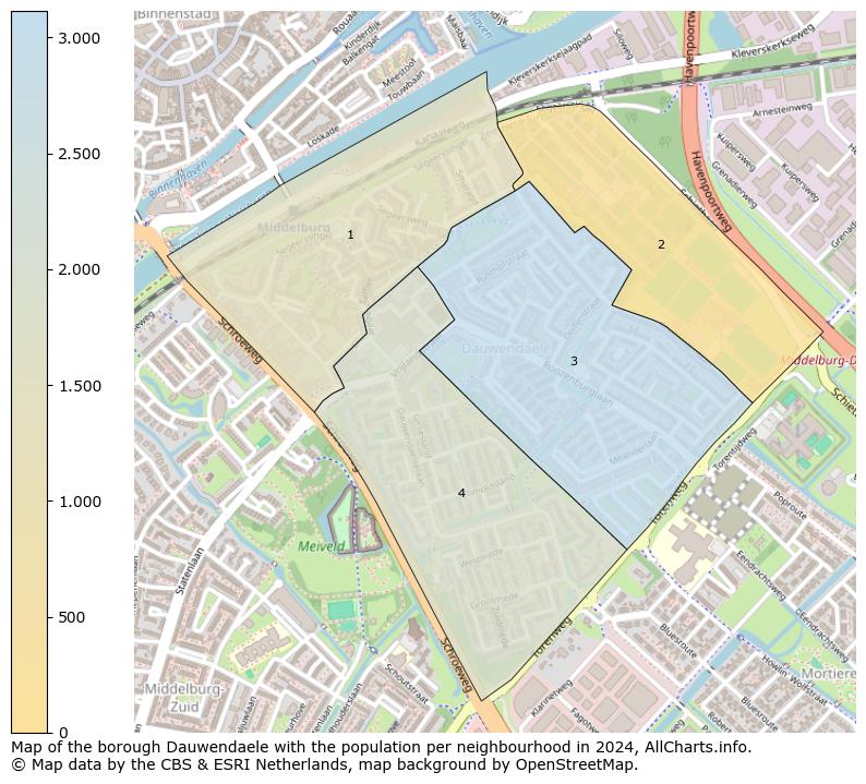 Image of the borough Dauwendaele at the map. This image is used as introduction to this page. This page shows a lot of information about the population in the borough Dauwendaele (such as the distribution by age groups of the residents, the composition of households, whether inhabitants are natives or Dutch with an immigration background, data about the houses (numbers, types, price development, use, type of property, ...) and more (car ownership, energy consumption, ...) based on open data from the Dutch Central Bureau of Statistics and various other sources!