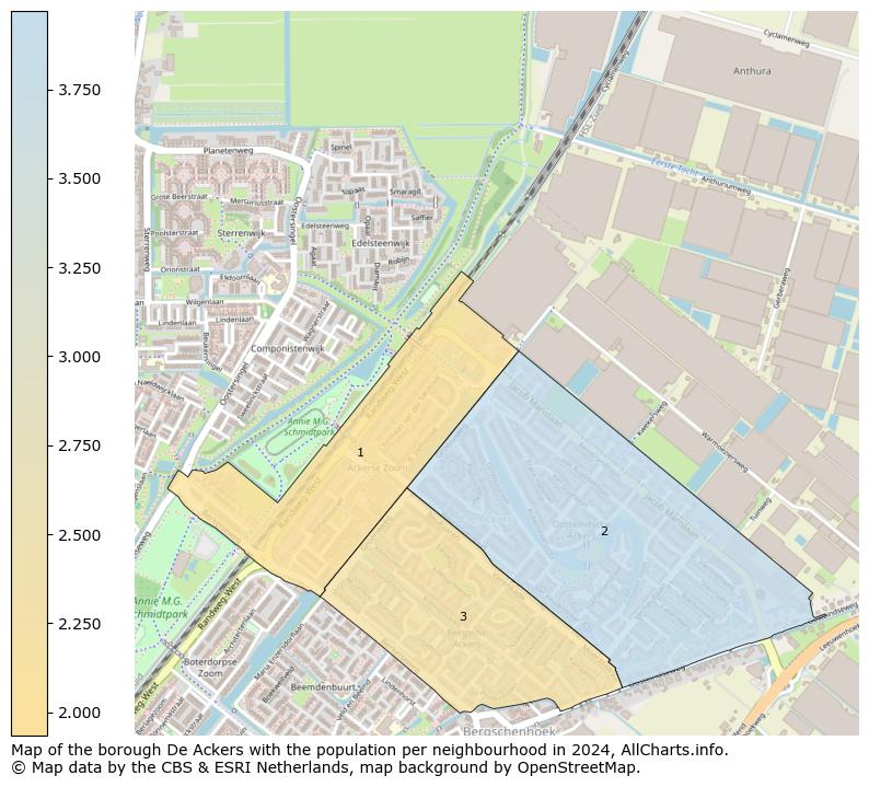 Image of the borough De Ackers at the map. This image is used as introduction to this page. This page shows a lot of information about the population in the borough De Ackers (such as the distribution by age groups of the residents, the composition of households, whether inhabitants are natives or Dutch with an immigration background, data about the houses (numbers, types, price development, use, type of property, ...) and more (car ownership, energy consumption, ...) based on open data from the Dutch Central Bureau of Statistics and various other sources!