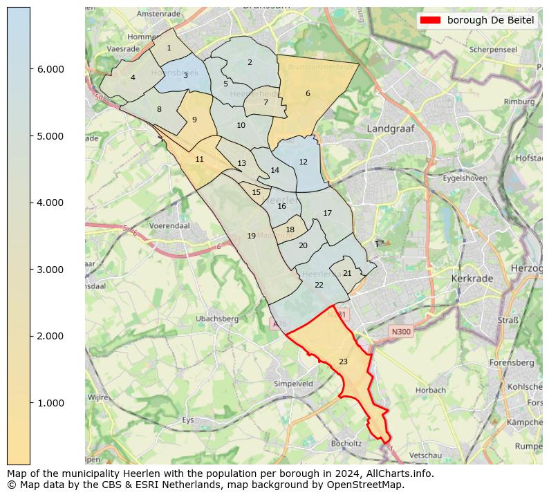 Image of the borough De Beitel at the map. This image is used as introduction to this page. This page shows a lot of information about the population in the borough De Beitel (such as the distribution by age groups of the residents, the composition of households, whether inhabitants are natives or Dutch with an immigration background, data about the houses (numbers, types, price development, use, type of property, ...) and more (car ownership, energy consumption, ...) based on open data from the Dutch Central Bureau of Statistics and various other sources!