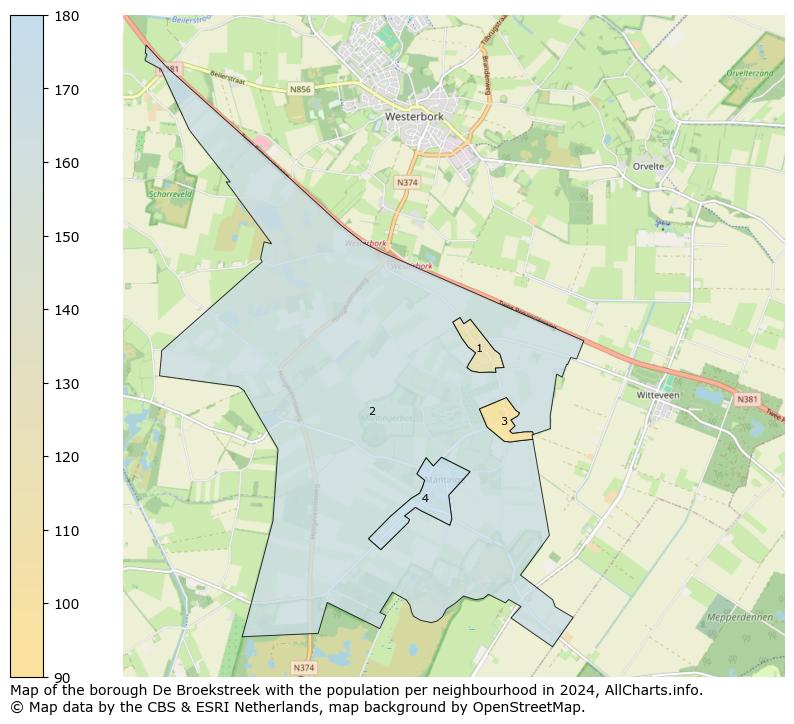 Image of the borough De Broekstreek at the map. This image is used as introduction to this page. This page shows a lot of information about the population in the borough De Broekstreek (such as the distribution by age groups of the residents, the composition of households, whether inhabitants are natives or Dutch with an immigration background, data about the houses (numbers, types, price development, use, type of property, ...) and more (car ownership, energy consumption, ...) based on open data from the Dutch Central Bureau of Statistics and various other sources!