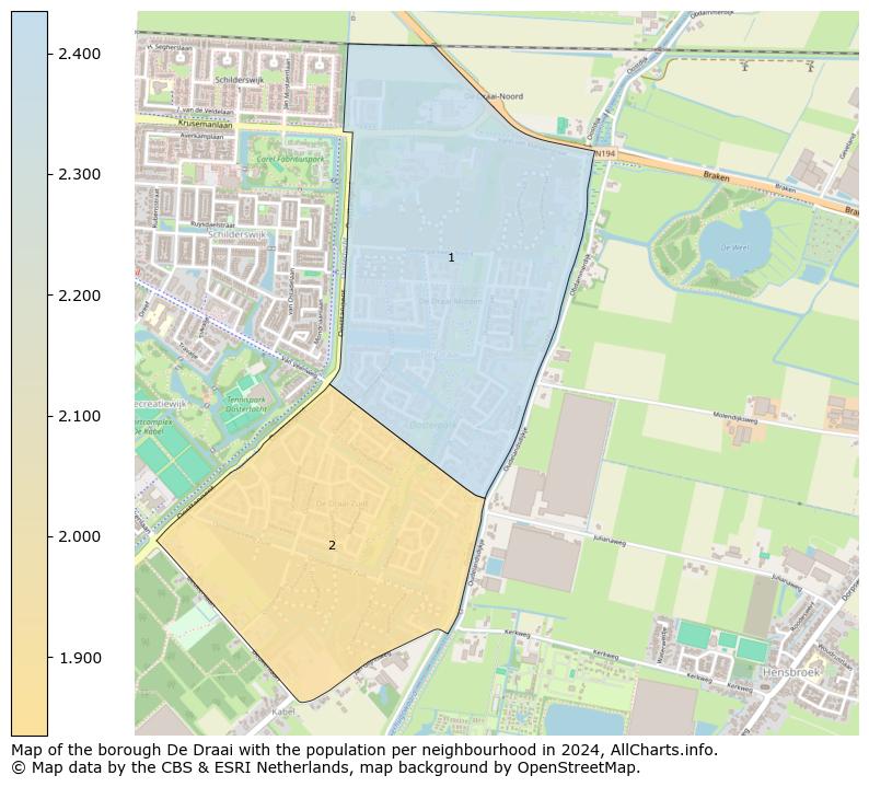 Image of the borough De Draai at the map. This image is used as introduction to this page. This page shows a lot of information about the population in the borough De Draai (such as the distribution by age groups of the residents, the composition of households, whether inhabitants are natives or Dutch with an immigration background, data about the houses (numbers, types, price development, use, type of property, ...) and more (car ownership, energy consumption, ...) based on open data from the Dutch Central Bureau of Statistics and various other sources!