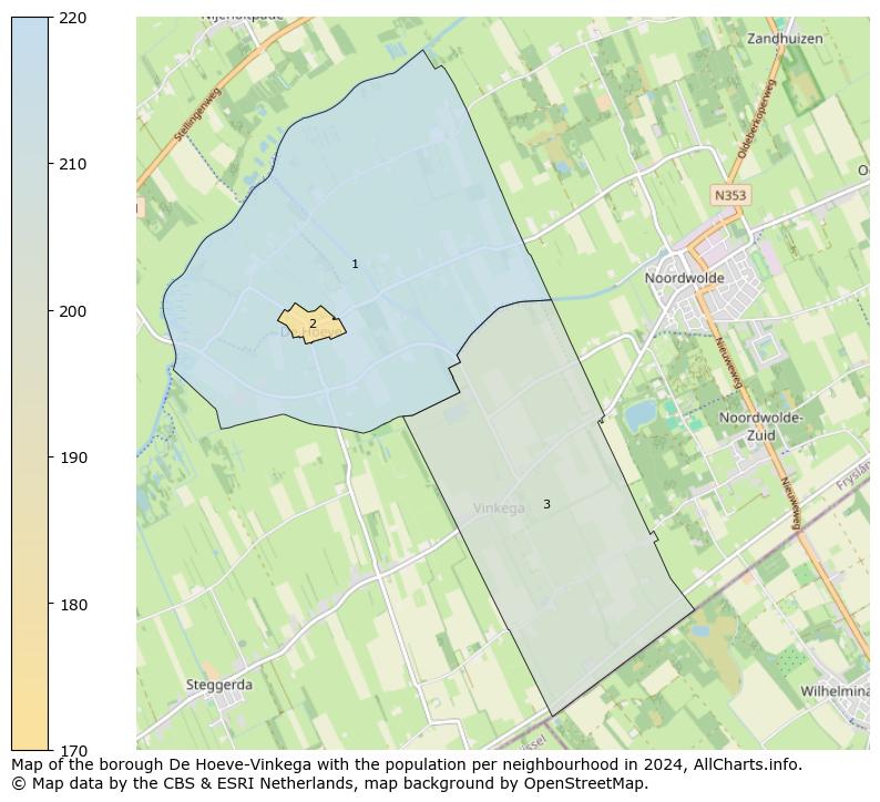 Image of the borough De Hoeve-Vinkega at the map. This image is used as introduction to this page. This page shows a lot of information about the population in the borough De Hoeve-Vinkega (such as the distribution by age groups of the residents, the composition of households, whether inhabitants are natives or Dutch with an immigration background, data about the houses (numbers, types, price development, use, type of property, ...) and more (car ownership, energy consumption, ...) based on open data from the Dutch Central Bureau of Statistics and various other sources!