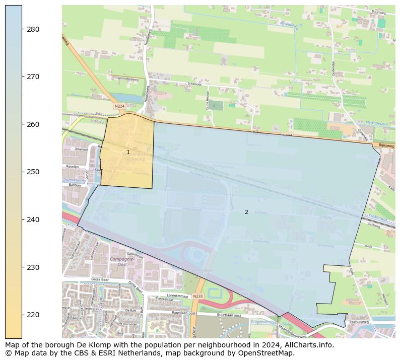 Image of the borough De Klomp at the map. This image is used as introduction to this page. This page shows a lot of information about the population in the borough De Klomp (such as the distribution by age groups of the residents, the composition of households, whether inhabitants are natives or Dutch with an immigration background, data about the houses (numbers, types, price development, use, type of property, ...) and more (car ownership, energy consumption, ...) based on open data from the Dutch Central Bureau of Statistics and various other sources!