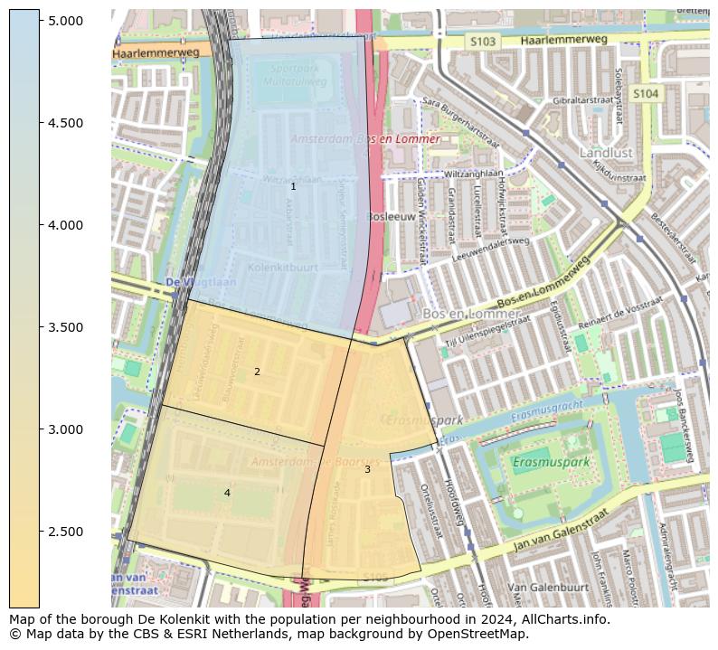 Image of the borough De Kolenkit at the map. This image is used as introduction to this page. This page shows a lot of information about the population in the borough De Kolenkit (such as the distribution by age groups of the residents, the composition of households, whether inhabitants are natives or Dutch with an immigration background, data about the houses (numbers, types, price development, use, type of property, ...) and more (car ownership, energy consumption, ...) based on open data from the Dutch Central Bureau of Statistics and various other sources!