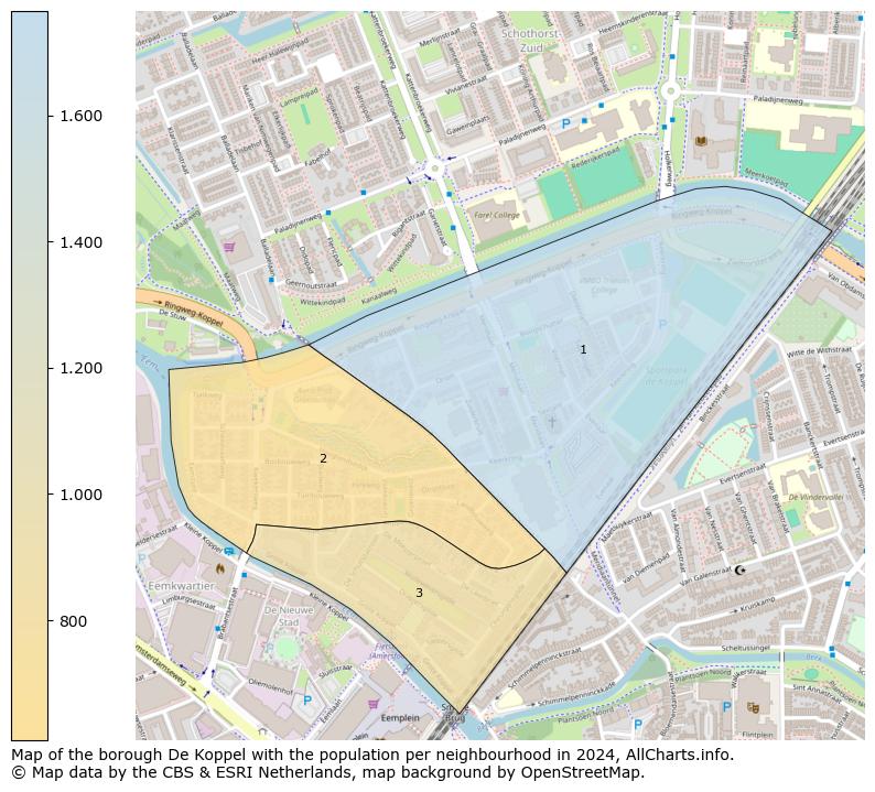 Image of the borough De Koppel at the map. This image is used as introduction to this page. This page shows a lot of information about the population in the borough De Koppel (such as the distribution by age groups of the residents, the composition of households, whether inhabitants are natives or Dutch with an immigration background, data about the houses (numbers, types, price development, use, type of property, ...) and more (car ownership, energy consumption, ...) based on open data from the Dutch Central Bureau of Statistics and various other sources!