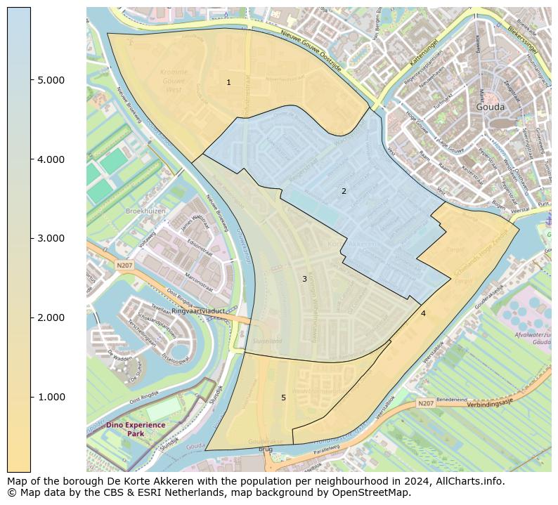 Image of the borough De Korte Akkeren at the map. This image is used as introduction to this page. This page shows a lot of information about the population in the borough De Korte Akkeren (such as the distribution by age groups of the residents, the composition of households, whether inhabitants are natives or Dutch with an immigration background, data about the houses (numbers, types, price development, use, type of property, ...) and more (car ownership, energy consumption, ...) based on open data from the Dutch Central Bureau of Statistics and various other sources!