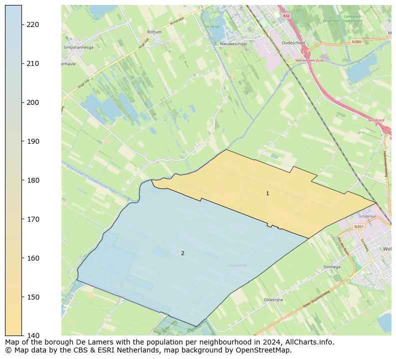 Image of the borough De Lamers at the map. This image is used as introduction to this page. This page shows a lot of information about the population in the borough De Lamers (such as the distribution by age groups of the residents, the composition of households, whether inhabitants are natives or Dutch with an immigration background, data about the houses (numbers, types, price development, use, type of property, ...) and more (car ownership, energy consumption, ...) based on open data from the Dutch Central Bureau of Statistics and various other sources!