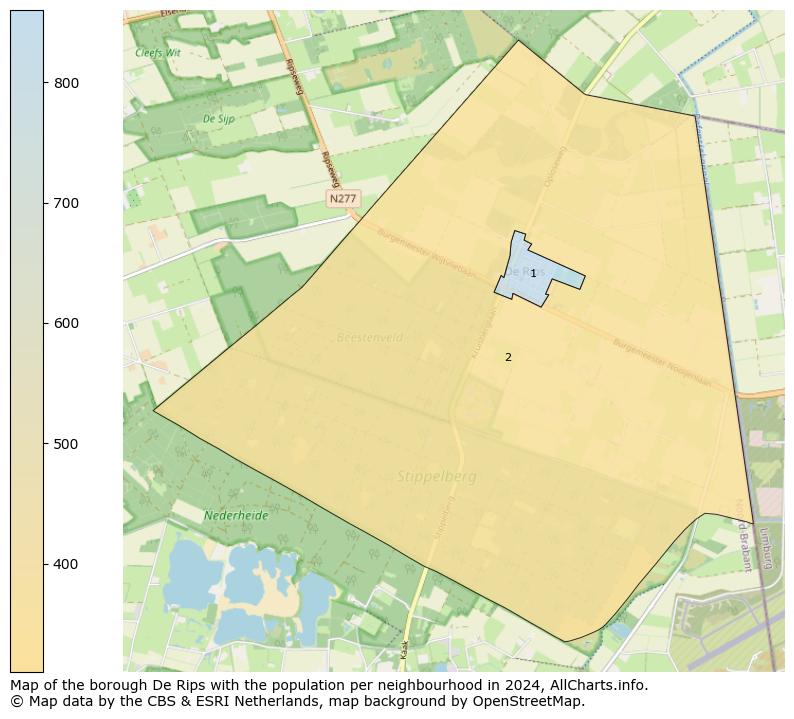 Image of the borough De Rips at the map. This image is used as introduction to this page. This page shows a lot of information about the population in the borough De Rips (such as the distribution by age groups of the residents, the composition of households, whether inhabitants are natives or Dutch with an immigration background, data about the houses (numbers, types, price development, use, type of property, ...) and more (car ownership, energy consumption, ...) based on open data from the Dutch Central Bureau of Statistics and various other sources!