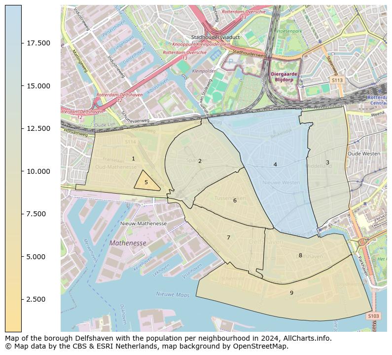 Image of the borough Delfshaven at the map. This image is used as introduction to this page. This page shows a lot of information about the population in the borough Delfshaven (such as the distribution by age groups of the residents, the composition of households, whether inhabitants are natives or Dutch with an immigration background, data about the houses (numbers, types, price development, use, type of property, ...) and more (car ownership, energy consumption, ...) based on open data from the Dutch Central Bureau of Statistics and various other sources!