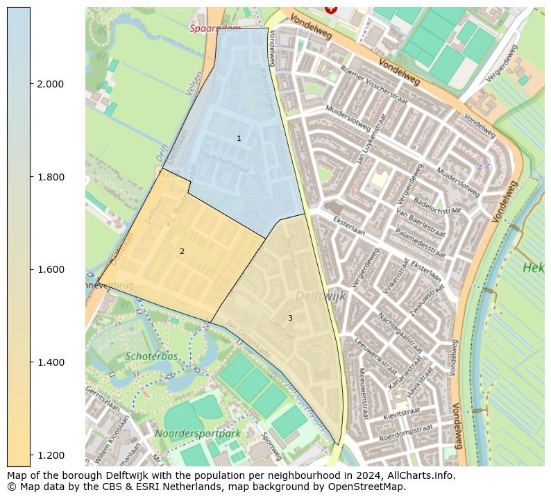 Image of the borough Delftwijk at the map. This image is used as introduction to this page. This page shows a lot of information about the population in the borough Delftwijk (such as the distribution by age groups of the residents, the composition of households, whether inhabitants are natives or Dutch with an immigration background, data about the houses (numbers, types, price development, use, type of property, ...) and more (car ownership, energy consumption, ...) based on open data from the Dutch Central Bureau of Statistics and various other sources!