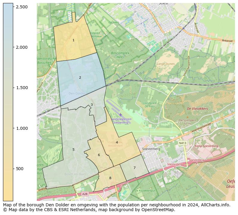 Image of the borough Den Dolder en omgeving at the map. This image is used as introduction to this page. This page shows a lot of information about the population in the borough Den Dolder en omgeving (such as the distribution by age groups of the residents, the composition of households, whether inhabitants are natives or Dutch with an immigration background, data about the houses (numbers, types, price development, use, type of property, ...) and more (car ownership, energy consumption, ...) based on open data from the Dutch Central Bureau of Statistics and various other sources!