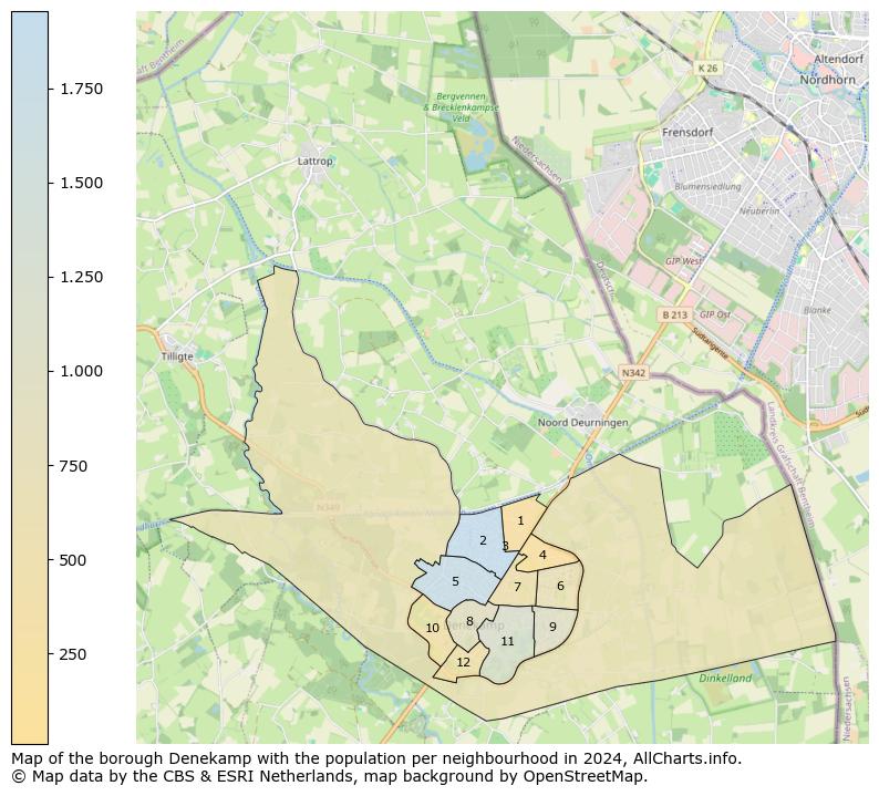 Image of the borough Denekamp at the map. This image is used as introduction to this page. This page shows a lot of information about the population in the borough Denekamp (such as the distribution by age groups of the residents, the composition of households, whether inhabitants are natives or Dutch with an immigration background, data about the houses (numbers, types, price development, use, type of property, ...) and more (car ownership, energy consumption, ...) based on open data from the Dutch Central Bureau of Statistics and various other sources!