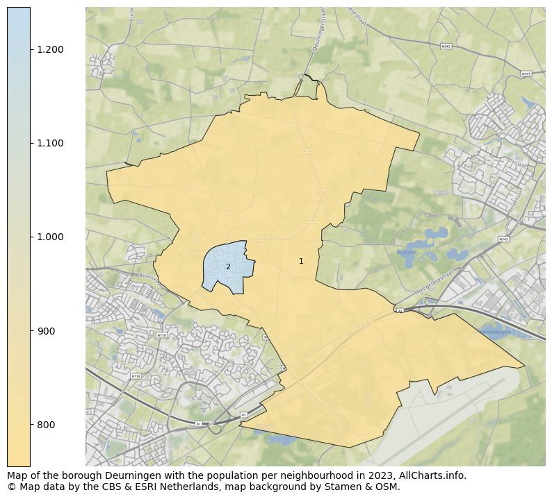 Map of the borough Deurningen with the population per neighbourhood in 2023. This page shows a lot of information about residents (such as the distribution by age groups, family composition, gender, native or Dutch with an immigration background, ...), homes (numbers, types, price development, use, type of property, ...) and more (car ownership, energy consumption, ...) based on open data from the Dutch Central Bureau of Statistics and various other sources!