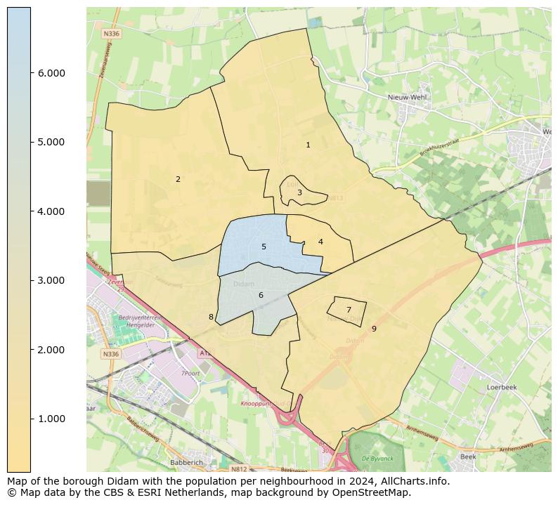 Image of the borough Didam at the map. This image is used as introduction to this page. This page shows a lot of information about the population in the borough Didam (such as the distribution by age groups of the residents, the composition of households, whether inhabitants are natives or Dutch with an immigration background, data about the houses (numbers, types, price development, use, type of property, ...) and more (car ownership, energy consumption, ...) based on open data from the Dutch Central Bureau of Statistics and various other sources!