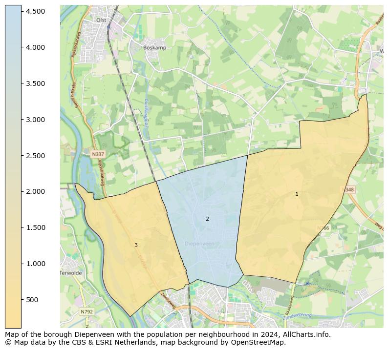 Image of the borough Diepenveen at the map. This image is used as introduction to this page. This page shows a lot of information about the population in the borough Diepenveen (such as the distribution by age groups of the residents, the composition of households, whether inhabitants are natives or Dutch with an immigration background, data about the houses (numbers, types, price development, use, type of property, ...) and more (car ownership, energy consumption, ...) based on open data from the Dutch Central Bureau of Statistics and various other sources!