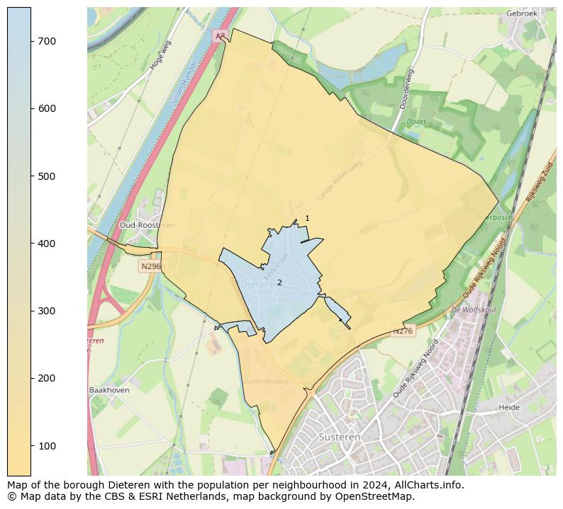 Image of the borough Dieteren at the map. This image is used as introduction to this page. This page shows a lot of information about the population in the borough Dieteren (such as the distribution by age groups of the residents, the composition of households, whether inhabitants are natives or Dutch with an immigration background, data about the houses (numbers, types, price development, use, type of property, ...) and more (car ownership, energy consumption, ...) based on open data from the Dutch Central Bureau of Statistics and various other sources!