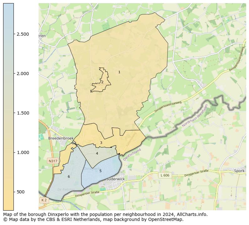 Image of the borough Dinxperlo at the map. This image is used as introduction to this page. This page shows a lot of information about the population in the borough Dinxperlo (such as the distribution by age groups of the residents, the composition of households, whether inhabitants are natives or Dutch with an immigration background, data about the houses (numbers, types, price development, use, type of property, ...) and more (car ownership, energy consumption, ...) based on open data from the Dutch Central Bureau of Statistics and various other sources!