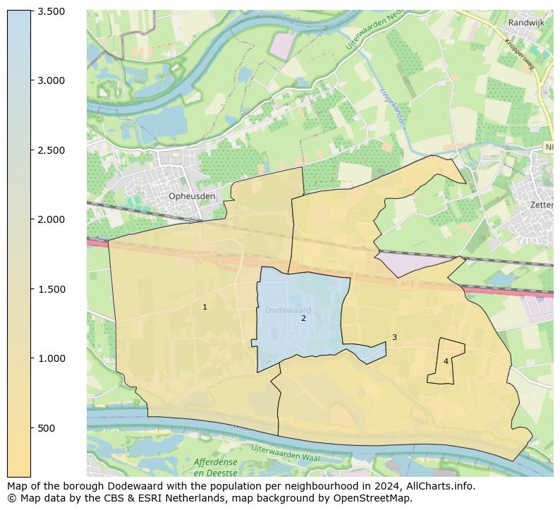 Image of the borough Dodewaard at the map. This image is used as introduction to this page. This page shows a lot of information about the population in the borough Dodewaard (such as the distribution by age groups of the residents, the composition of households, whether inhabitants are natives or Dutch with an immigration background, data about the houses (numbers, types, price development, use, type of property, ...) and more (car ownership, energy consumption, ...) based on open data from the Dutch Central Bureau of Statistics and various other sources!