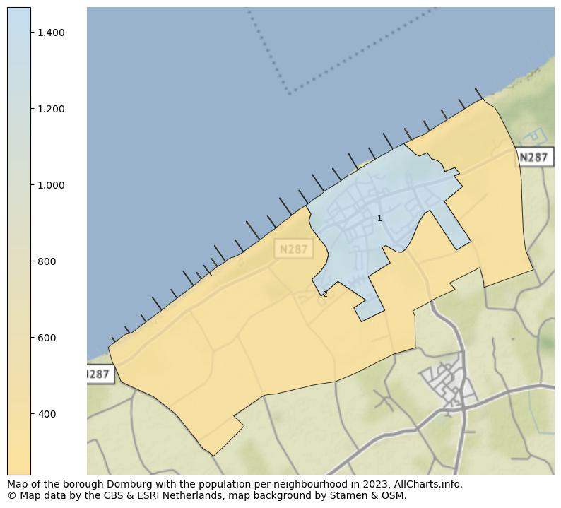 Map of the borough Domburg with the population per neighbourhood in 2023. This page shows a lot of information about residents (such as the distribution by age groups, family composition, gender, native or Dutch with an immigration background, ...), homes (numbers, types, price development, use, type of property, ...) and more (car ownership, energy consumption, ...) based on open data from the Dutch Central Bureau of Statistics and various other sources!