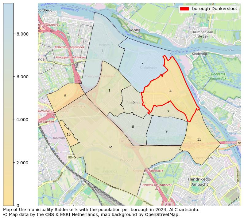 Image of the borough Donkersloot at the map. This image is used as introduction to this page. This page shows a lot of information about the population in the borough Donkersloot (such as the distribution by age groups of the residents, the composition of households, whether inhabitants are natives or Dutch with an immigration background, data about the houses (numbers, types, price development, use, type of property, ...) and more (car ownership, energy consumption, ...) based on open data from the Dutch Central Bureau of Statistics and various other sources!