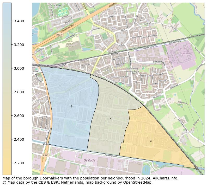 Image of the borough Doornakkers at the map. This image is used as introduction to this page. This page shows a lot of information about the population in the borough Doornakkers (such as the distribution by age groups of the residents, the composition of households, whether inhabitants are natives or Dutch with an immigration background, data about the houses (numbers, types, price development, use, type of property, ...) and more (car ownership, energy consumption, ...) based on open data from the Dutch Central Bureau of Statistics and various other sources!