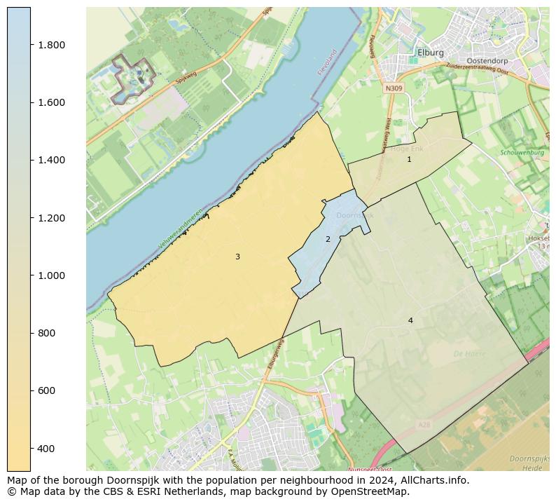 Image of the borough Doornspijk at the map. This image is used as introduction to this page. This page shows a lot of information about the population in the borough Doornspijk (such as the distribution by age groups of the residents, the composition of households, whether inhabitants are natives or Dutch with an immigration background, data about the houses (numbers, types, price development, use, type of property, ...) and more (car ownership, energy consumption, ...) based on open data from the Dutch Central Bureau of Statistics and various other sources!