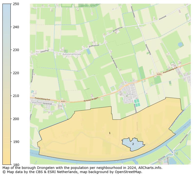 Image of the borough Drongelen at the map. This image is used as introduction to this page. This page shows a lot of information about the population in the borough Drongelen (such as the distribution by age groups of the residents, the composition of households, whether inhabitants are natives or Dutch with an immigration background, data about the houses (numbers, types, price development, use, type of property, ...) and more (car ownership, energy consumption, ...) based on open data from the Dutch Central Bureau of Statistics and various other sources!