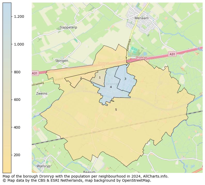 Image of the borough Dronryp at the map. This image is used as introduction to this page. This page shows a lot of information about the population in the borough Dronryp (such as the distribution by age groups of the residents, the composition of households, whether inhabitants are natives or Dutch with an immigration background, data about the houses (numbers, types, price development, use, type of property, ...) and more (car ownership, energy consumption, ...) based on open data from the Dutch Central Bureau of Statistics and various other sources!