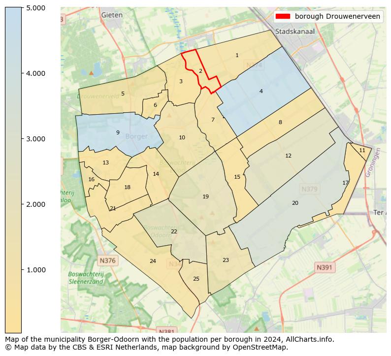 Image of the borough Drouwenerveen at the map. This image is used as introduction to this page. This page shows a lot of information about the population in the borough Drouwenerveen (such as the distribution by age groups of the residents, the composition of households, whether inhabitants are natives or Dutch with an immigration background, data about the houses (numbers, types, price development, use, type of property, ...) and more (car ownership, energy consumption, ...) based on open data from the Dutch Central Bureau of Statistics and various other sources!