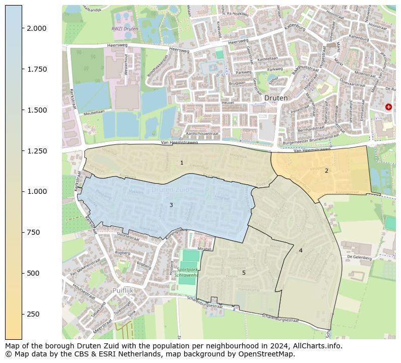 Image of the borough Druten Zuid at the map. This image is used as introduction to this page. This page shows a lot of information about the population in the borough Druten Zuid (such as the distribution by age groups of the residents, the composition of households, whether inhabitants are natives or Dutch with an immigration background, data about the houses (numbers, types, price development, use, type of property, ...) and more (car ownership, energy consumption, ...) based on open data from the Dutch Central Bureau of Statistics and various other sources!