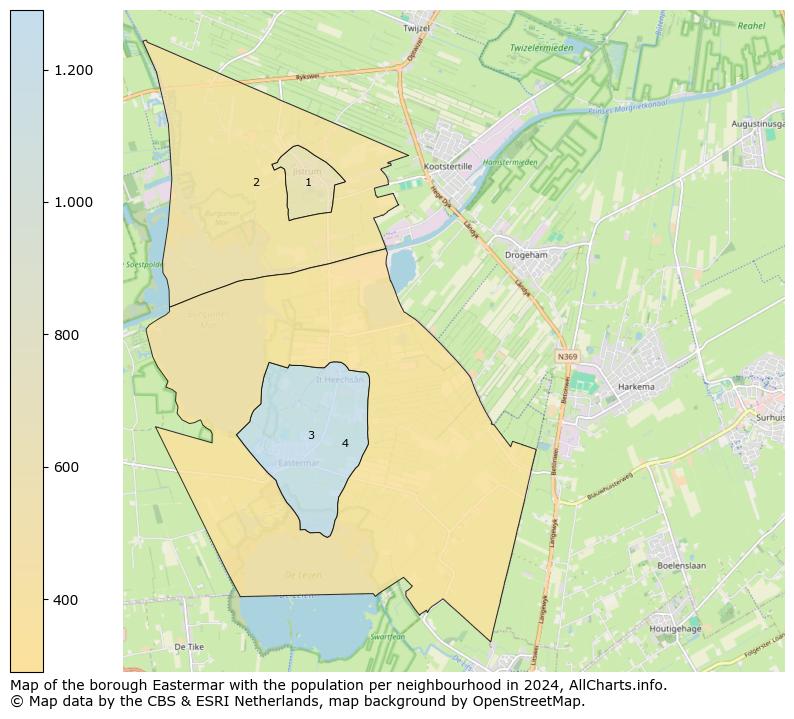 Image of the borough Eastermar at the map. This image is used as introduction to this page. This page shows a lot of information about the population in the borough Eastermar (such as the distribution by age groups of the residents, the composition of households, whether inhabitants are natives or Dutch with an immigration background, data about the houses (numbers, types, price development, use, type of property, ...) and more (car ownership, energy consumption, ...) based on open data from the Dutch Central Bureau of Statistics and various other sources!