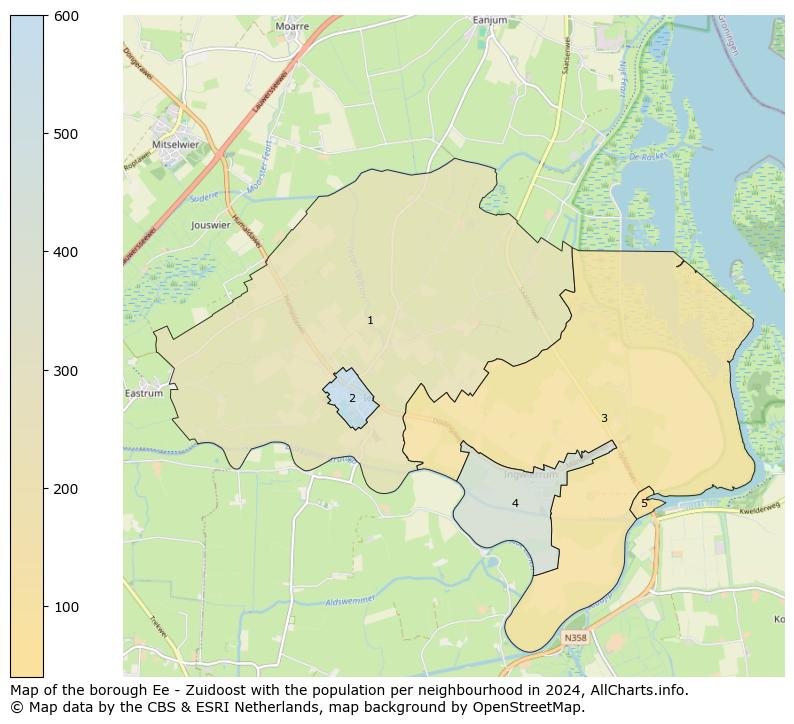 Image of the borough Ee - Zuidoost at the map. This image is used as introduction to this page. This page shows a lot of information about the population in the borough Ee - Zuidoost (such as the distribution by age groups of the residents, the composition of households, whether inhabitants are natives or Dutch with an immigration background, data about the houses (numbers, types, price development, use, type of property, ...) and more (car ownership, energy consumption, ...) based on open data from the Dutch Central Bureau of Statistics and various other sources!