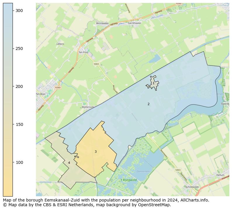 Image of the borough Eemskanaal-Zuid at the map. This image is used as introduction to this page. This page shows a lot of information about the population in the borough Eemskanaal-Zuid (such as the distribution by age groups of the residents, the composition of households, whether inhabitants are natives or Dutch with an immigration background, data about the houses (numbers, types, price development, use, type of property, ...) and more (car ownership, energy consumption, ...) based on open data from the Dutch Central Bureau of Statistics and various other sources!