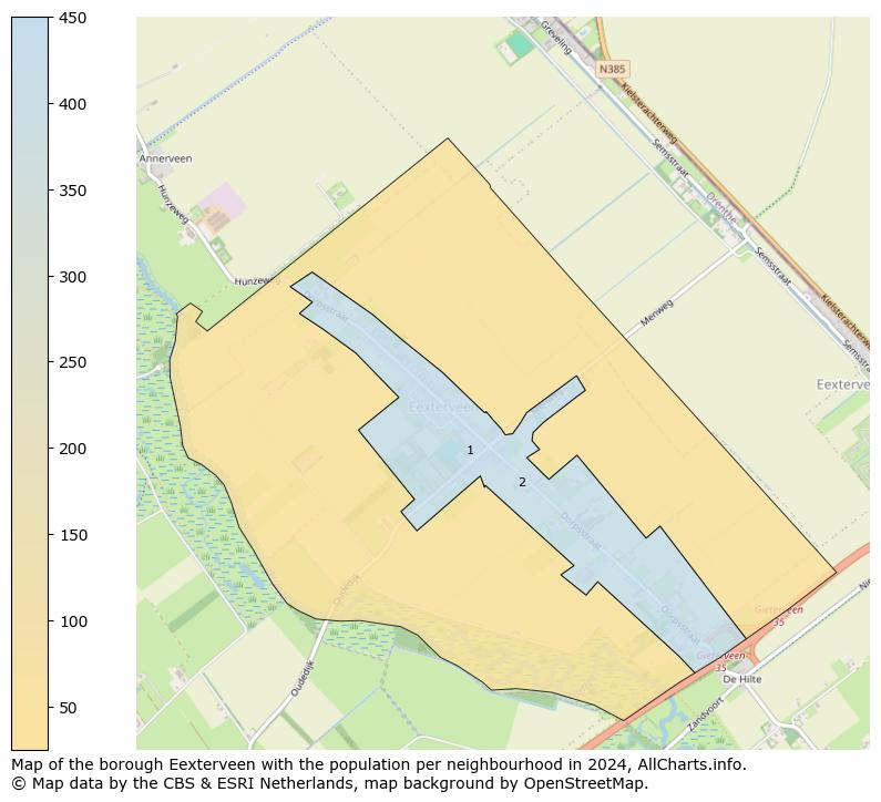 Image of the borough Eexterveen at the map. This image is used as introduction to this page. This page shows a lot of information about the population in the borough Eexterveen (such as the distribution by age groups of the residents, the composition of households, whether inhabitants are natives or Dutch with an immigration background, data about the houses (numbers, types, price development, use, type of property, ...) and more (car ownership, energy consumption, ...) based on open data from the Dutch Central Bureau of Statistics and various other sources!