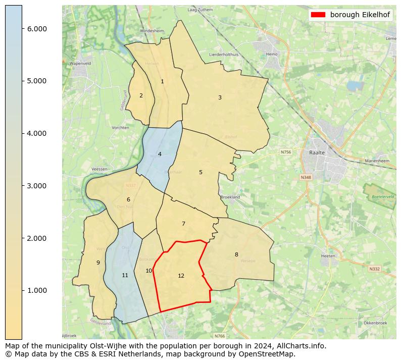 Image of the borough Eikelhof at the map. This image is used as introduction to this page. This page shows a lot of information about the population in the borough Eikelhof (such as the distribution by age groups of the residents, the composition of households, whether inhabitants are natives or Dutch with an immigration background, data about the houses (numbers, types, price development, use, type of property, ...) and more (car ownership, energy consumption, ...) based on open data from the Dutch Central Bureau of Statistics and various other sources!