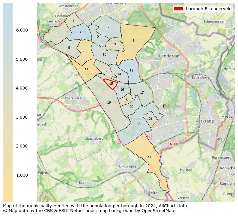 Image of the borough Eikenderveld at the map. This image is used as introduction to this page. This page shows a lot of information about the population in the borough Eikenderveld (such as the distribution by age groups of the residents, the composition of households, whether inhabitants are natives or Dutch with an immigration background, data about the houses (numbers, types, price development, use, type of property, ...) and more (car ownership, energy consumption, ...) based on open data from the Dutch Central Bureau of Statistics and various other sources!