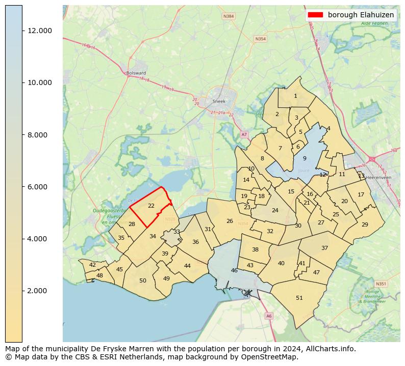 Image of the borough Elahuizen at the map. This image is used as introduction to this page. This page shows a lot of information about the population in the borough Elahuizen (such as the distribution by age groups of the residents, the composition of households, whether inhabitants are natives or Dutch with an immigration background, data about the houses (numbers, types, price development, use, type of property, ...) and more (car ownership, energy consumption, ...) based on open data from the Dutch Central Bureau of Statistics and various other sources!