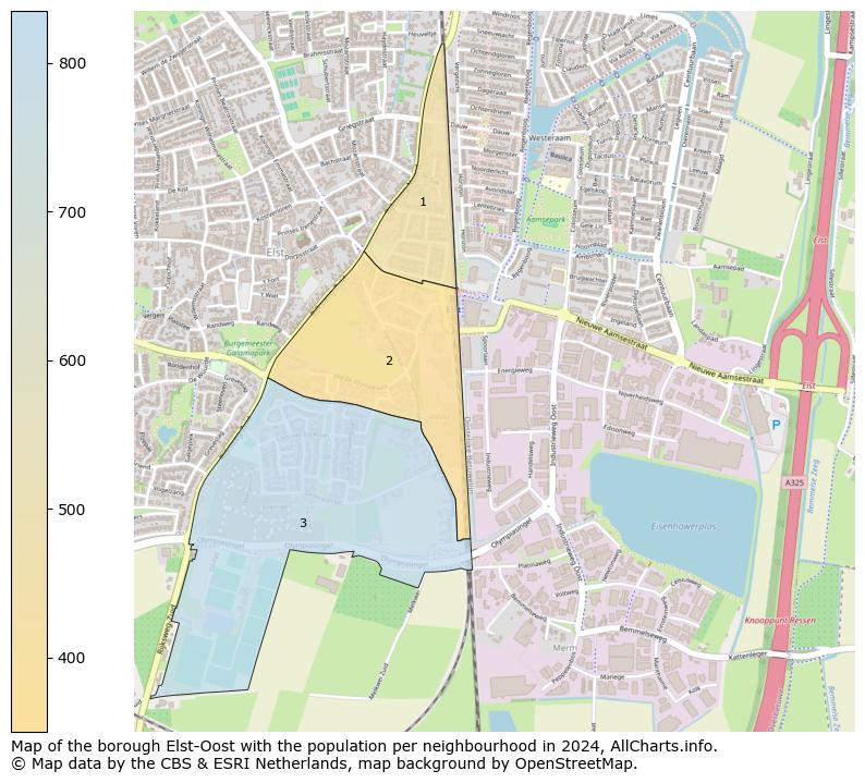 Image of the borough Elst-Oost at the map. This image is used as introduction to this page. This page shows a lot of information about the population in the borough Elst-Oost (such as the distribution by age groups of the residents, the composition of households, whether inhabitants are natives or Dutch with an immigration background, data about the houses (numbers, types, price development, use, type of property, ...) and more (car ownership, energy consumption, ...) based on open data from the Dutch Central Bureau of Statistics and various other sources!