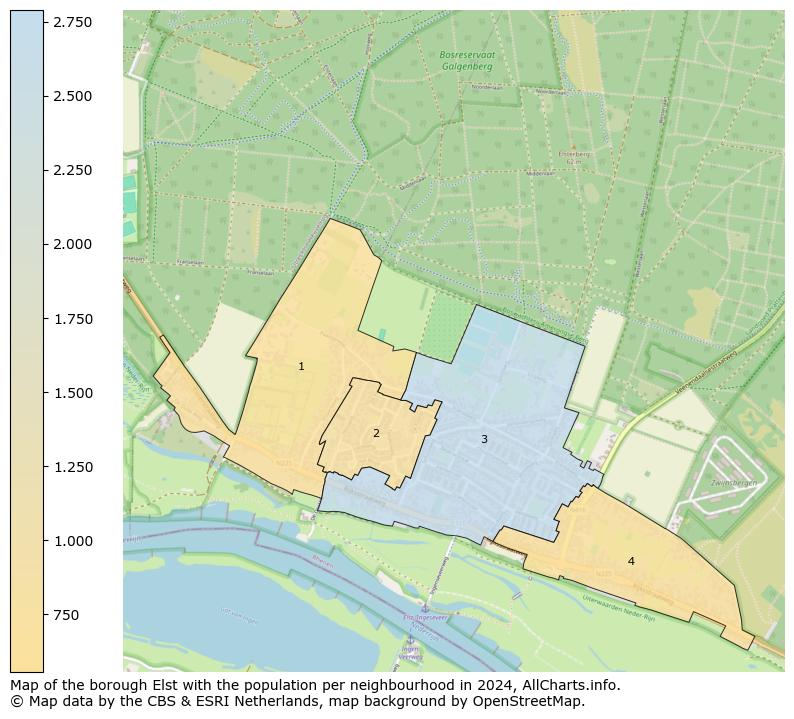 Image of the borough Elst at the map. This image is used as introduction to this page. This page shows a lot of information about the population in the borough Elst (such as the distribution by age groups of the residents, the composition of households, whether inhabitants are natives or Dutch with an immigration background, data about the houses (numbers, types, price development, use, type of property, ...) and more (car ownership, energy consumption, ...) based on open data from the Dutch Central Bureau of Statistics and various other sources!