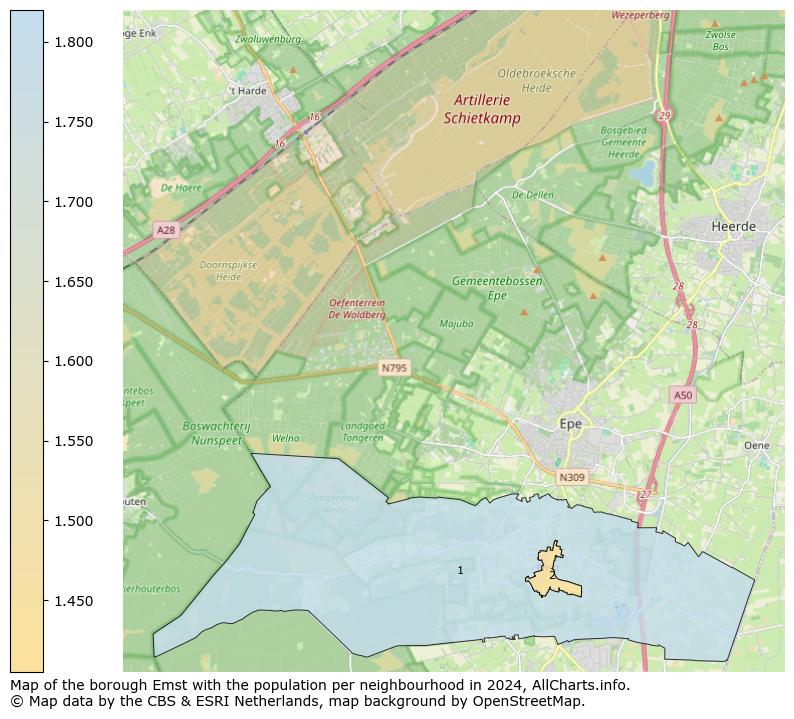 Image of the borough Emst at the map. This image is used as introduction to this page. This page shows a lot of information about the population in the borough Emst (such as the distribution by age groups of the residents, the composition of households, whether inhabitants are natives or Dutch with an immigration background, data about the houses (numbers, types, price development, use, type of property, ...) and more (car ownership, energy consumption, ...) based on open data from the Dutch Central Bureau of Statistics and various other sources!