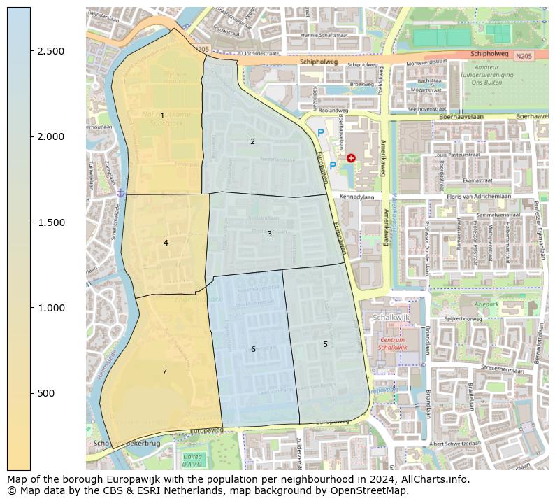 Image of the borough Europawijk at the map. This image is used as introduction to this page. This page shows a lot of information about the population in the borough Europawijk (such as the distribution by age groups of the residents, the composition of households, whether inhabitants are natives or Dutch with an immigration background, data about the houses (numbers, types, price development, use, type of property, ...) and more (car ownership, energy consumption, ...) based on open data from the Dutch Central Bureau of Statistics and various other sources!