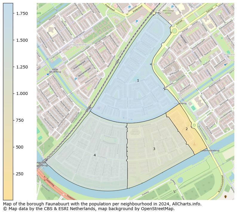 Image of the borough Faunabuurt at the map. This image is used as introduction to this page. This page shows a lot of information about the population in the borough Faunabuurt (such as the distribution by age groups of the residents, the composition of households, whether inhabitants are natives or Dutch with an immigration background, data about the houses (numbers, types, price development, use, type of property, ...) and more (car ownership, energy consumption, ...) based on open data from the Dutch Central Bureau of Statistics and various other sources!