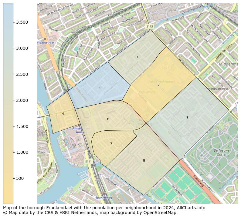 Image of the borough Frankendael at the map. This image is used as introduction to this page. This page shows a lot of information about the population in the borough Frankendael (such as the distribution by age groups of the residents, the composition of households, whether inhabitants are natives or Dutch with an immigration background, data about the houses (numbers, types, price development, use, type of property, ...) and more (car ownership, energy consumption, ...) based on open data from the Dutch Central Bureau of Statistics and various other sources!