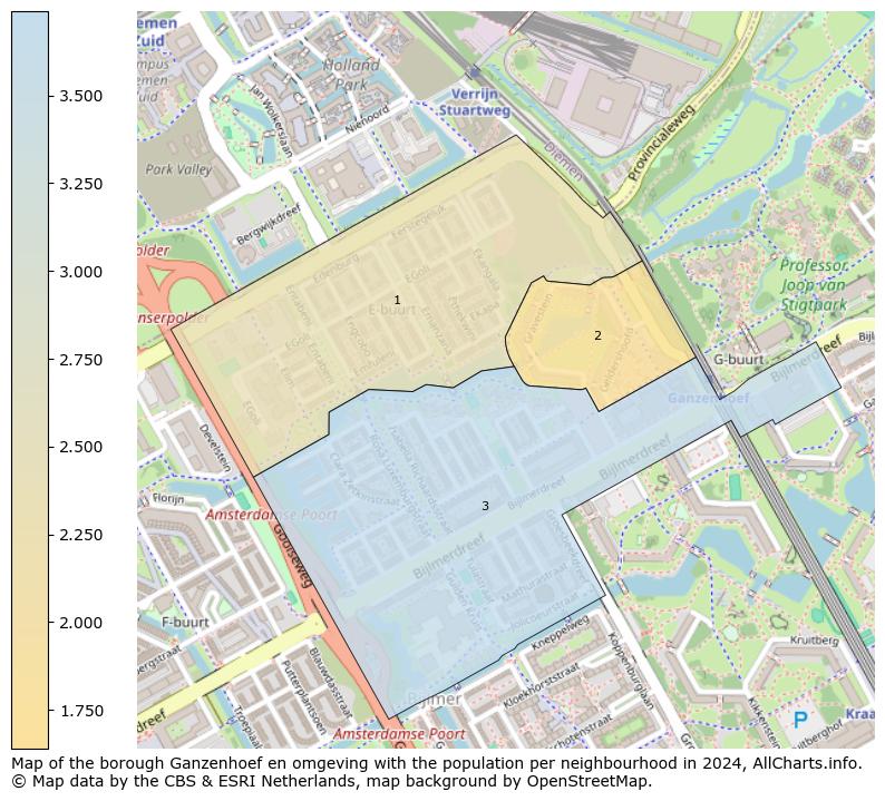 Image of the borough Ganzenhoef en omgeving at the map. This image is used as introduction to this page. This page shows a lot of information about the population in the borough Ganzenhoef en omgeving (such as the distribution by age groups of the residents, the composition of households, whether inhabitants are natives or Dutch with an immigration background, data about the houses (numbers, types, price development, use, type of property, ...) and more (car ownership, energy consumption, ...) based on open data from the Dutch Central Bureau of Statistics and various other sources!