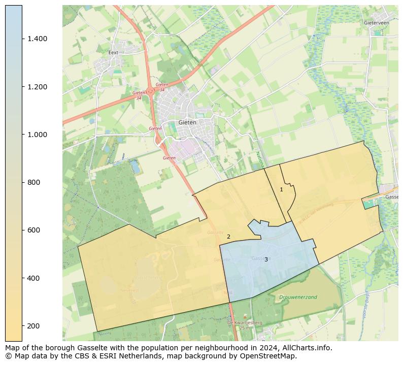 Image of the borough Gasselte at the map. This image is used as introduction to this page. This page shows a lot of information about the population in the borough Gasselte (such as the distribution by age groups of the residents, the composition of households, whether inhabitants are natives or Dutch with an immigration background, data about the houses (numbers, types, price development, use, type of property, ...) and more (car ownership, energy consumption, ...) based on open data from the Dutch Central Bureau of Statistics and various other sources!