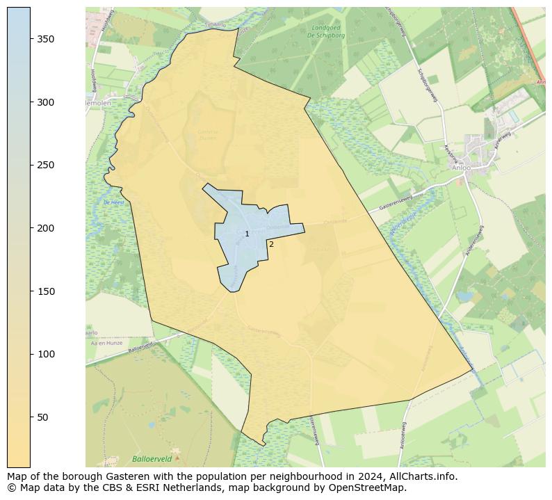 Image of the borough Gasteren at the map. This image is used as introduction to this page. This page shows a lot of information about the population in the borough Gasteren (such as the distribution by age groups of the residents, the composition of households, whether inhabitants are natives or Dutch with an immigration background, data about the houses (numbers, types, price development, use, type of property, ...) and more (car ownership, energy consumption, ...) based on open data from the Dutch Central Bureau of Statistics and various other sources!