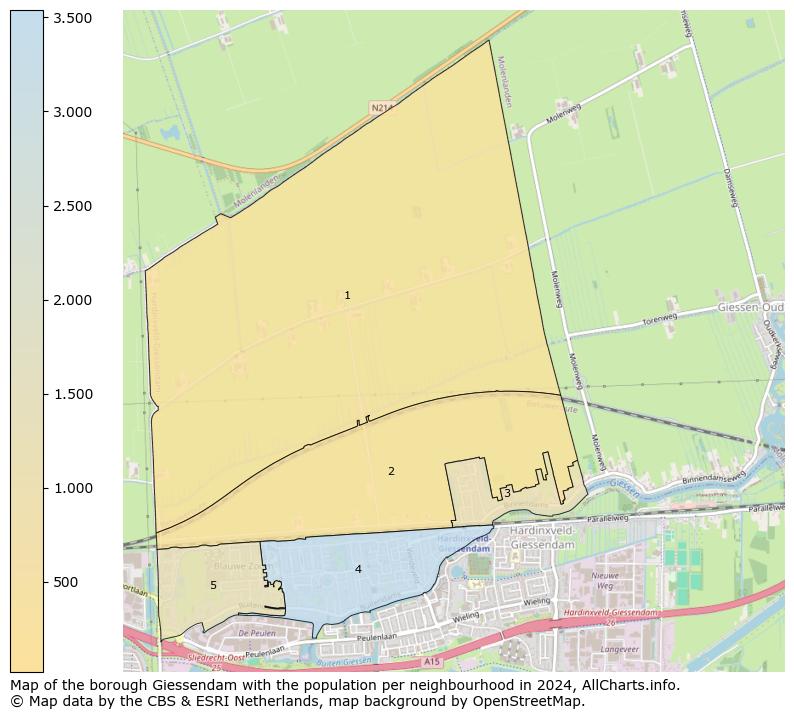 Image of the borough Giessendam at the map. This image is used as introduction to this page. This page shows a lot of information about the population in the borough Giessendam (such as the distribution by age groups of the residents, the composition of households, whether inhabitants are natives or Dutch with an immigration background, data about the houses (numbers, types, price development, use, type of property, ...) and more (car ownership, energy consumption, ...) based on open data from the Dutch Central Bureau of Statistics and various other sources!