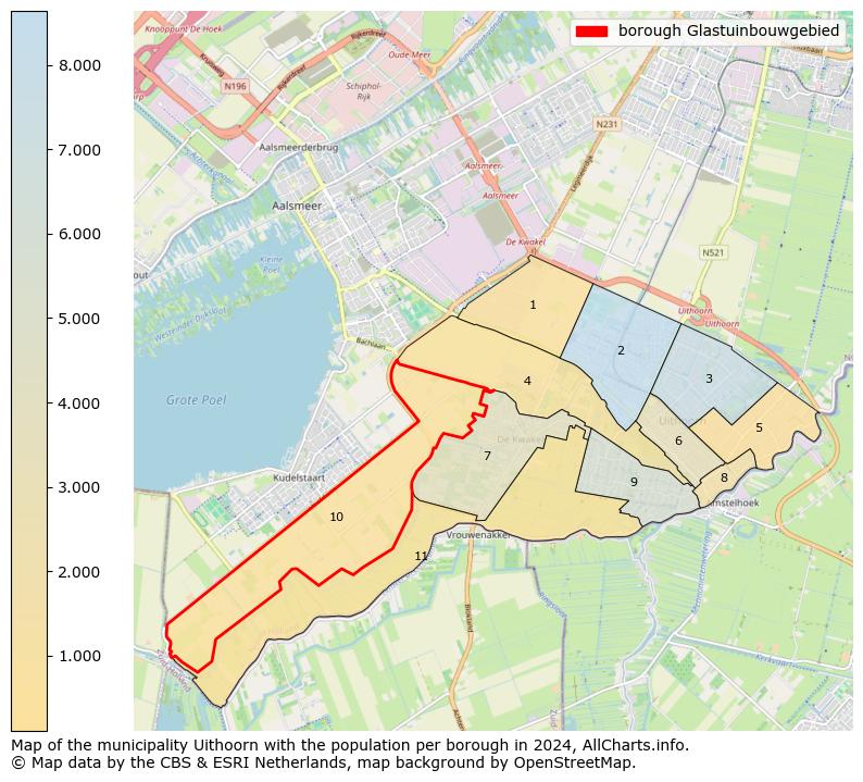 Image of the borough Glastuinbouwgebied at the map. This image is used as introduction to this page. This page shows a lot of information about the population in the borough Glastuinbouwgebied (such as the distribution by age groups of the residents, the composition of households, whether inhabitants are natives or Dutch with an immigration background, data about the houses (numbers, types, price development, use, type of property, ...) and more (car ownership, energy consumption, ...) based on open data from the Dutch Central Bureau of Statistics and various other sources!